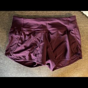 Purple Lululemon shorts